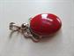 Red Genuine Stone Pendant  With Pearl?