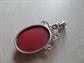 Red Genuine Stone Pendant  With Pearl?