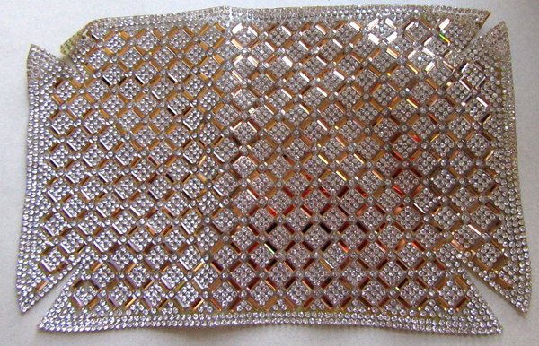 Rhinestone Vinyl Panel For Crafts Cellphone Or Box Decoration Repurpose Upcycle