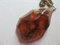 Vintage Large Amber Pendant on 1/20th 12K Gold Filled 30