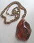 Vintage Large Amber Pendant on 1/20th 12K Gold Filled 30