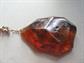 Vintage Large Amber Pendant on 1/20th 12K Gold Filled 30