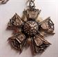 Vintage Heraldic Style Medalion Pendant on Chain Medieval Renaissance Costume Accessories Coz Play