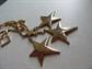 1980's Red Stars Necklace 80's Accessories For Costume Astrology Jewelry