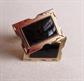 Vintage Black Onyx Gold Tone Cufflinks Cuff Links Men's Jewelry Shirt Accessories