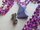Vintage 1960's Mod Purple Long Multi Strand Necklace With 1980's Clip Earrings 