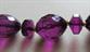 Vintage Purple Faceted Lucite Necklace and Faux Pearls With Amethyst Glass Beads