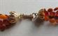 Mod 1960's Multi Strand Necklace and Lucite Bangles Lot Fall Colors Vintage Jewelry