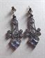 Sterling Silver Marcasite Art Deco Style Gemstone Pieced Earrings Fine Jewelry Gatbsy Party Wedding Accessories