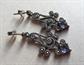 Sterling Silver Marcasite Art Deco Style Gemstone Pieced Earrings Fine Jewelry Gatbsy Party Wedding Accessories