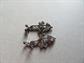 Sterling Silver Marcasite Art Deco Style Gemstone Pieced Earrings Fine Jewelry Gatbsy Party Wedding Accessories