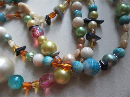 Vintage Necklace Beads Lot For Crafting