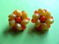 Vintage Western Germany Citrus Clip EarringsSigned Jewelry