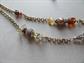 Vintage Avon Glass And Gemstone Chips Necklace Signed Jewelry Fall Colors