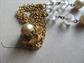 Vintage Haskell Style Glass and Faux Pearl Rhinestone Unsigned Waterfall Necklace