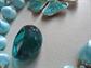 Vintage to New Blue Jewelry Lot Necklaces Shell Bracelet Lucite ring Mod Pierced Earrings