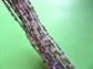 1980's Bohemian Glass Seed Bead Necklace Never Worn With Tag Pink Purple