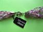 1980's Bohemian Glass Seed Bead Necklace Never Worn With Tag Pink Purple