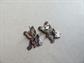 Sterling Silver Cat And Kitten Charms Pierced Earrings Fine Jewelry 925 