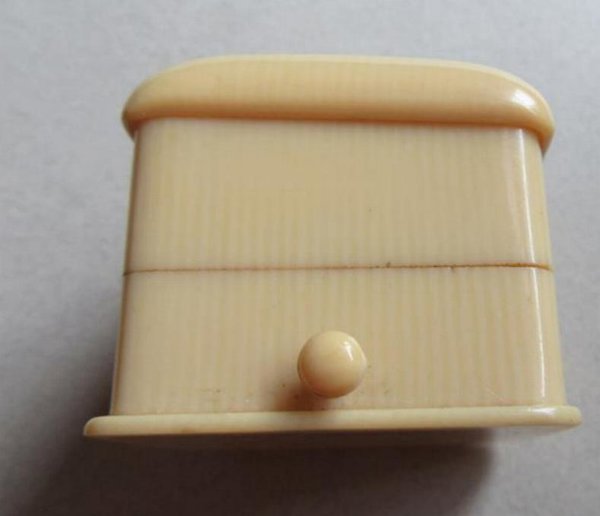 Vintage Ivorine Celluloid Ring Box As IS Jewelry Supplies