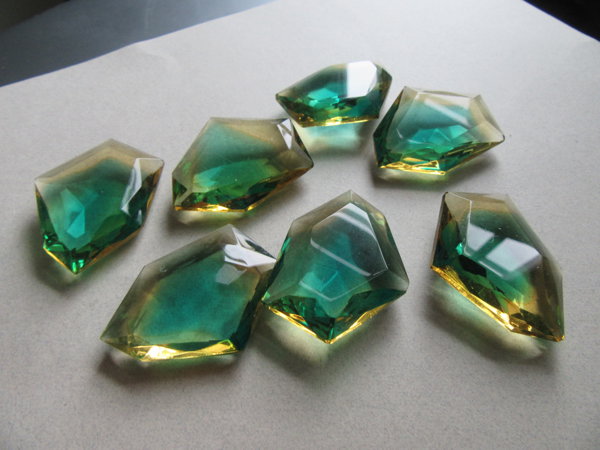 Vintage Western Germany Givre Glass Stones Jewelry Making Supplies