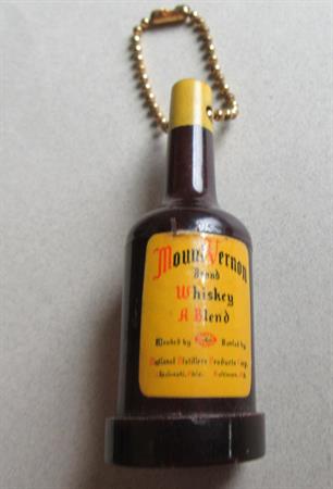 Vintage Mount Vernon Whiskey Coin Holder Key Ring Keyring Advertising Brewianna