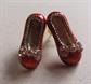 Ruby Slippers Pierced Earrings Never Worn Wizard of Oz Wicked