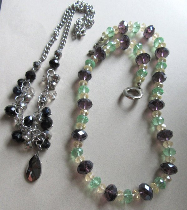 Two Crystal Necklaces 