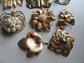Vintage Pin Lot Lisner Krementz Sarah Coventry Fall Jewelry