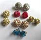 Vintage Clip Earrings Lot Crystal Lucite Cluster Sequins Faux Pearls 50's Accessories