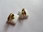 Crown Trifari White Lucite Earrings Vintage Jewelry
