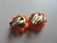 Vintage 1950's Western Germany Glass and Lucite Cluster Clip Earrings As Is '50's Accessories