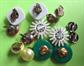 Vintage Clip Earrings Lot Daisy Mod 1960's Accessories