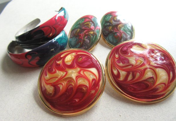 1980's Earrings Lot '80's Accessories
