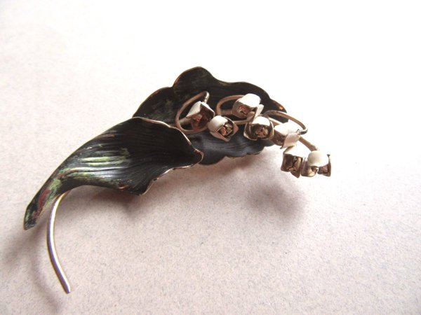 Vintage Lily of the Valley Pin 