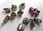 Vintage Clip Earrings Lot Japan Hong Kong