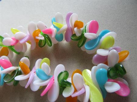 1960's Mod Rainbow Necklace '60's Accessories Tiki Luau