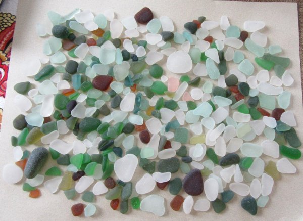 Sea Glass Lot Curacao Crafts Mosaic Supplies