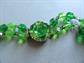 Western Germany Faceted Lucite Necklace 1950's Accessories Signed Jewelry