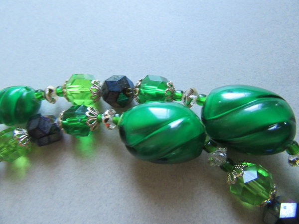 Western Germany Lucite Necklace 1950's Accessories Signed Jewelry