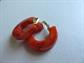 Vintage Bakelite Earrings Tequila Sunrise 