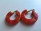 Vintage Bakelite Earrings Tequila Sunrise 