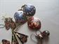 Vintage Cloisonné Jewelry Lot Earrings Pendants  Unicorn Sand Dollar Butterflies Floral