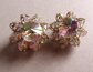 Vintage 1950's Crystal Clip Earrings 