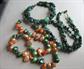 Genuine Fresh Water Pearls and Stone Chip Necklaces and Bracelet Jewelry Lot