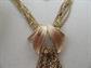 Vintage Chain Waterfall Fringe Necklace 