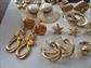 Vintage Gold tone Earrings Lot Pierced and Clips Ons Jewelry Lot