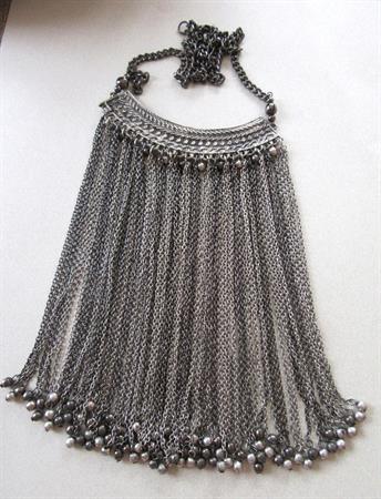 Chain Waterfall Chain Fringe Necklace Medieval Renaissance Costume