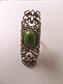 Costume Filigree Glass Cab Adjustable Ring Renaissance Costume Accessory