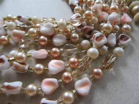 Vintage Beads Lot Some Glass Faux Pearls Destash Lot